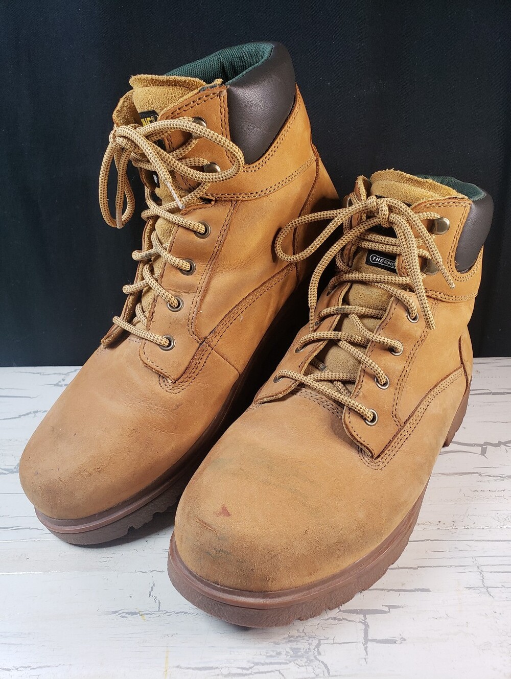 Wolverine Cheyanne Thermolite Nubuck Leather Work Boots in Tan - Men's size 12